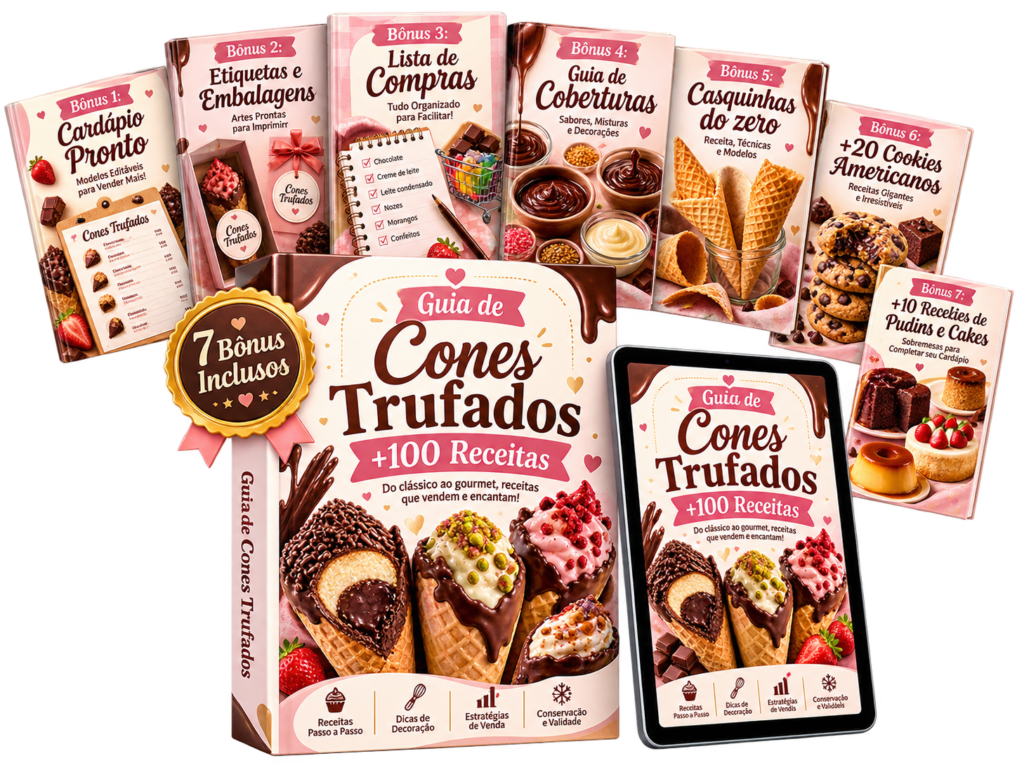 Mockup Guia Cones Trufados